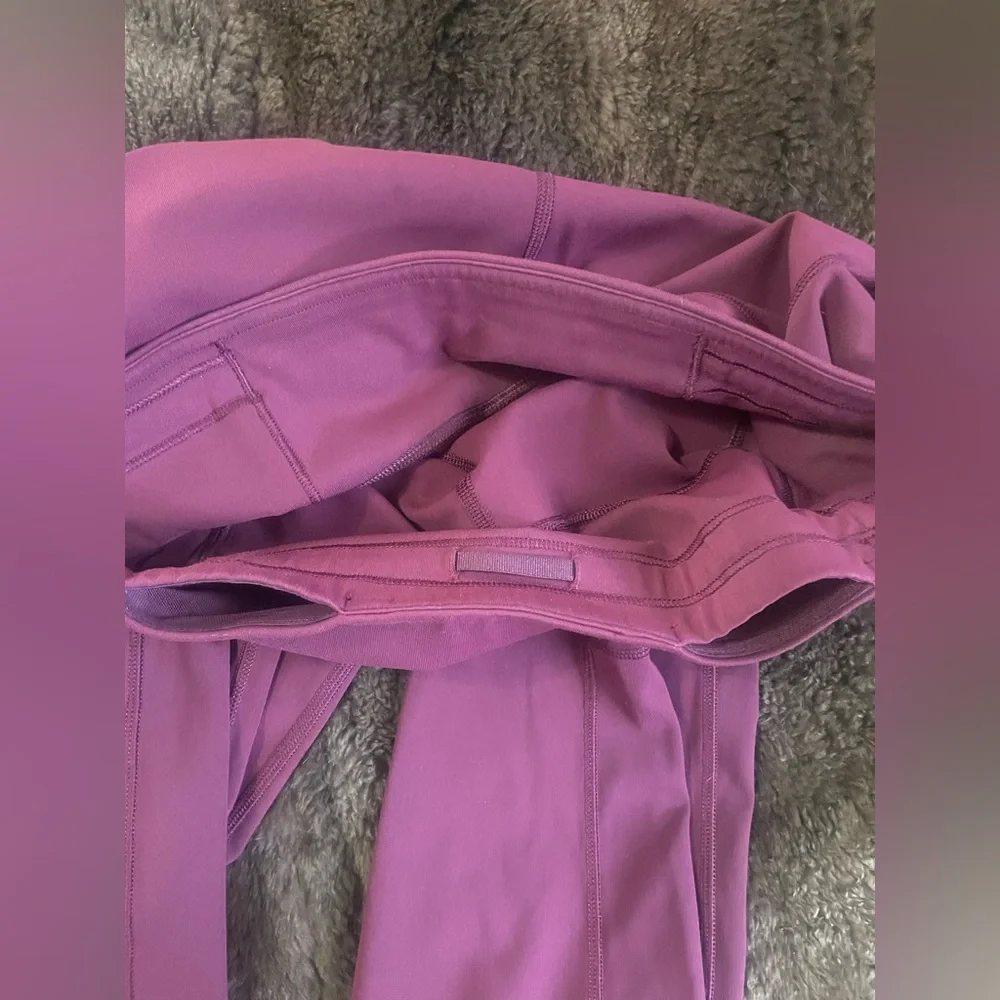 Lululemon Burgundy Yoga Pants - Picture 7 of 9